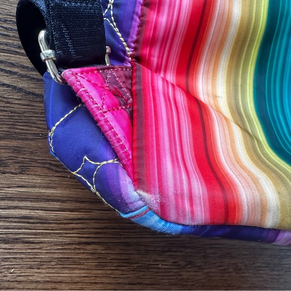 Betsy Johnson rainbow quilted backpack - Picture 8 of 17